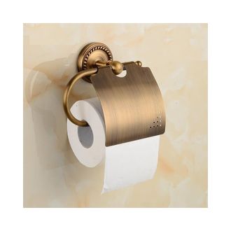 OEM Portarrollos De Papel Higi&eacute;nico De Lat&oacute;n Antiguo Con Tapa - Soporte De Pared Vintage Para Rollo De Papel Higi&eacute;nico (lat&oacute;n Antiguo)