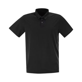Roberto Ricci Design Polo Shirts, male, Black, Size: 2XL Oxford Logo Polo