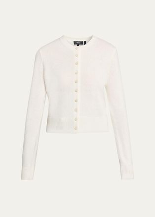 Theory Crewneck Cashmere Cardigan