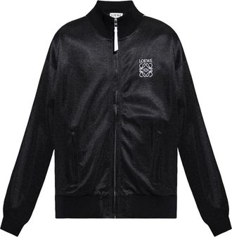 Loewe technical-jersey track jacket - men - Cotton/Polyester - L - Black