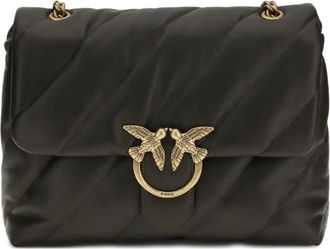 Pinko Love quilted shoulder bag - women - Lambskin/Polyurethane/Polyamide - OS - Green