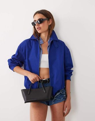 Mango In collaborazione con Hailey Bieber - Borsa a mano classica nera-Nero