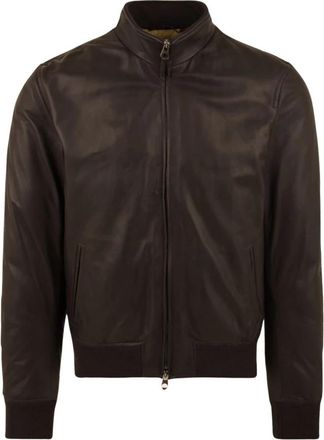 STEWART Drowne Nuvola Jas - Heren - Bomber jackets - Bruin - XL - Leer - Jassen