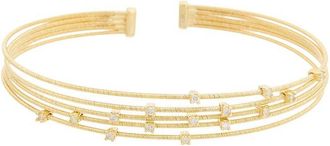 Meshmerise 18K Over Silver Mesh Bangle Bracelet