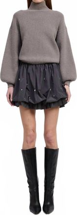 En Saison Womens Florentina Mini Dress In Grey