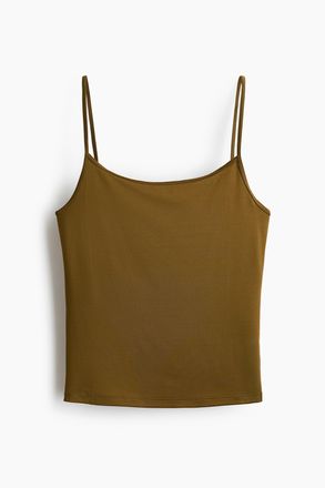 H&M Jersey strappy top - Green