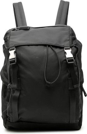 Prada Triangle Logo Plate Backpack