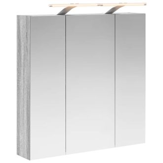 vidaXL Armario Con Espejo De Ba&ntilde;o Gris Sonoma 70 X 14,5 X 70 Cm Vidaxl
