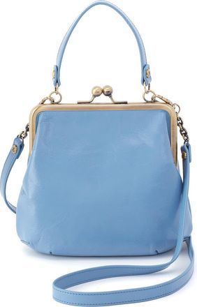Hobo Alba Leather Frame Crossbody Bag in Faded Denim at Nordstrom