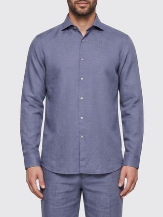 HUGO BOSS Camicia casual in cotone e lino