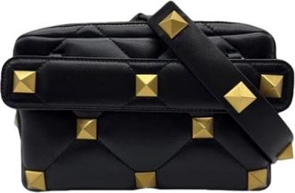 Valentino Pre-owned Vintage Schoudertas - Dames - Vintage Schoudertas - Zwart - ONE Size - Leer - Vintage