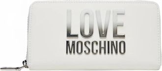 Love Moschino Zip-around Wallet - Dames - Portefeuilles - Wit - ONE Size - Leer - Accessoires