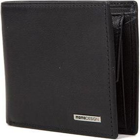 Momo Design Mens Wallet Black Genuine Leather Bags