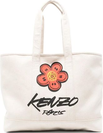 Kenzo Kenzo X Futura 2000 Kenzo Utility Boke Flower-Print Tote Bag-Donna