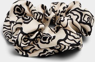 Simons Womens Patterned satiny scrunchie