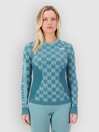 Mons Royale Ascender Merino Base Layer Top blauw