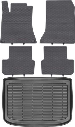 OEM Juego De Alfombrillas De Goma Para Coche Y Maletero Para Mercedes Clase A Iii W176 Hatchback (2012-2018)