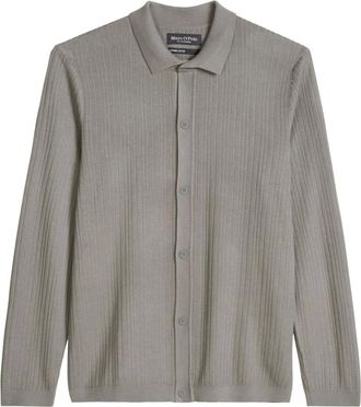 Marc O'Polo Overhemden, Heren, Grijs, XL, Katoen, Casual Shirts