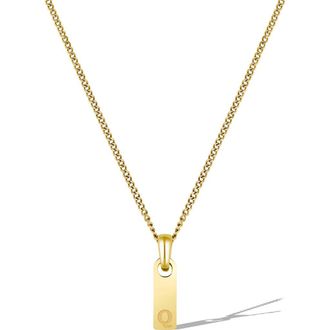 Vincero Mens Initial Pendant Necklace in Gold - Q at Nordstrom