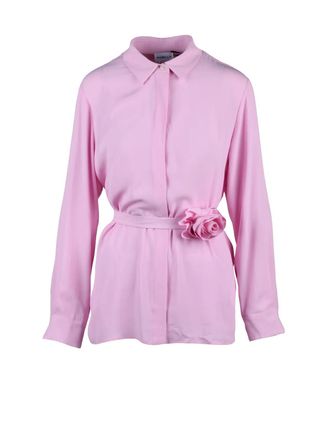 Marella Pink Acetate Silk Women Shirt