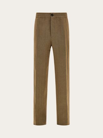 Ferragamo Men Tailored jogger Brown