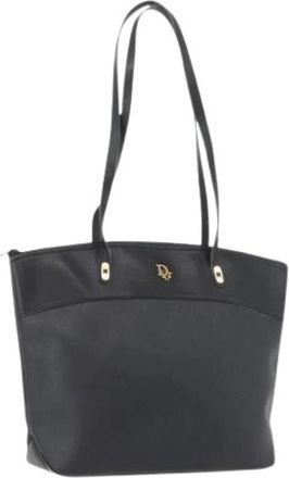 Dior Pre-owned Plastic Tote Bag - Dames - Vintage Shopper - Zwart - ONE Size - Leer - Vintage
