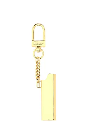 AMBUSH Mens Gold Metal Lighter Holder 7600 Exterior: Brass Portachiavi