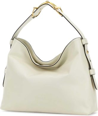 Gucci Womens Beatrix Shoulder Bag White Leather