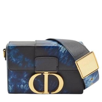 Dior Pre-owned Leather Cross Body Bag - Dames - Pre-owned - Blauw - Maat: ONE Size Leer