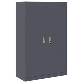 vidaXL Armario De Almacenamiento Antracita 90 X 40 X 140 Cm Acero Vidaxl