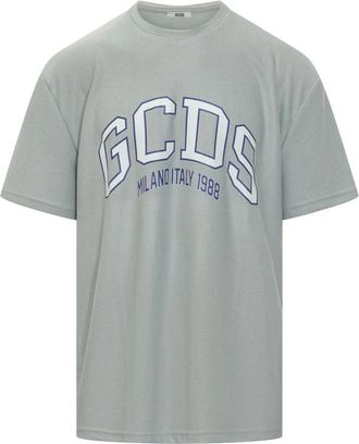 GCDS Logo Lounge SS Tee - Heren - T-shirts - Grijs - L - Tops