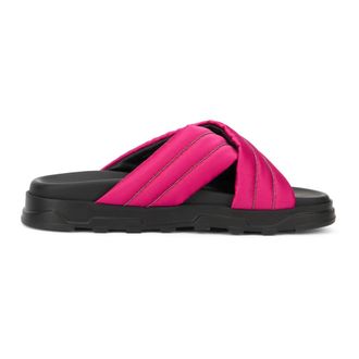 Fabiana Filippi Sliders, female, Pink, Size: 9 1/2 US Bead-Embellished Padded Slides