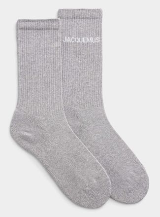 Jacquemus Mens Signature ribbed socks