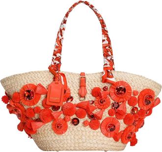 Dolce & Gabbana Natural Coffa Capri Large Tote