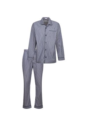 Seidensticker Schlafhose SEIDENSTICKER, Herren, Gr. 48, Normalgr&ouml;ssen, dunkelblau, 100% Baumwolle, kariert, Hosen Schlafhose