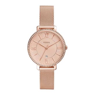 Fossil Jacqueline Horloge Es 4628 - Dames - Horloges - Roze - ONE Size - Accessoires