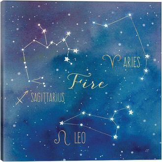 iCanvas Icanvas Star Sign Fire By Cynthia Coulter Wall Art