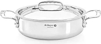 De Buyer De-buyer Saut&eacute; De Acero Inoxidable Affinity 20 Cm Con Tapa