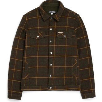Amundsen & Scott Wool Jacket in Hunter Brown Checks at Nordstrom, Size Xx-Large Eu