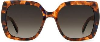 Kate Spade New York amaya 55mm gradient square sunglasses in Havana/brown Sf at Nordstrom