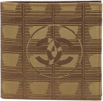 Chanel Khaki Nylon Leather Wallet (Bi-Fold) (Pre-Owned)