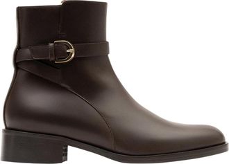 Parall&egrave;le Travis Enkellaarsjes - Dames - Enkellaarsjes - Bruin - 38 1/2 EU - Leer - Schoenen