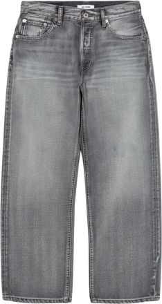 Re/Done Loose Crop jeans - women - Cotton/Lyocell - 29 - Grey