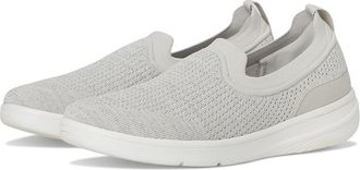 FitFlop Super-Q Knit Slip-Ons Womens Walking Shoes Arctic Grey/Silver : 7.5 M (B), Synthetic