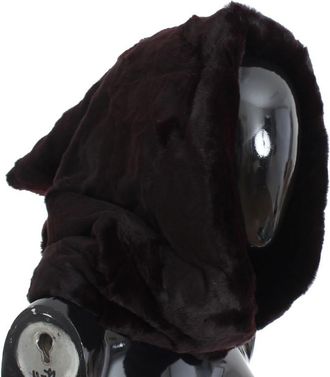 Dolce & Gabbana Purple Weasel Fur Crochet Hood Scarf Dameshoed