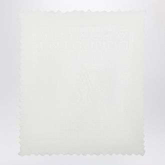 BONPOINT White shawl in cotton and wool blend