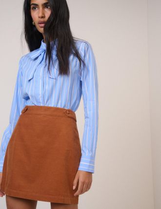 Nobody's Child Terracotta Cord Mini Skirt