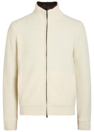 Herno Wool-knit Jacket - White - 52 (UK42 / XL)