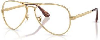Ray-Ban 58mm Pilot optical glasses in Gold at Nordstrom