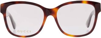 Gucci Demo Square Ladies Eyeglasses GG0038ON 002 54